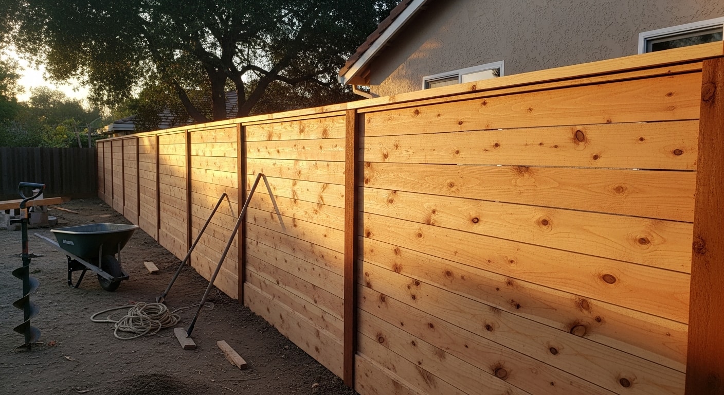 Residential fence installation and construction