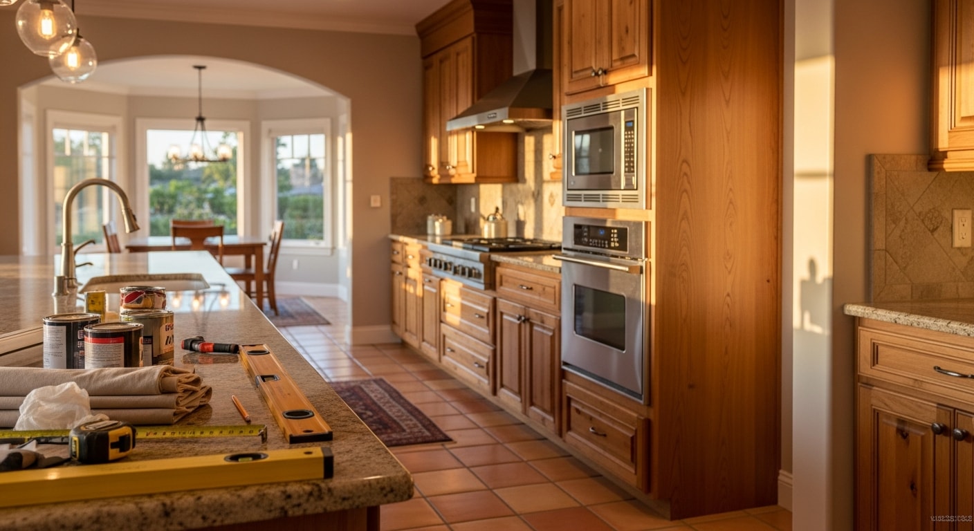 General contractor working on residential home construction project