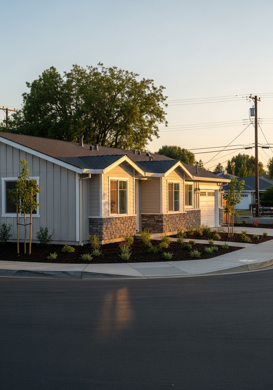 Antioch home exterior with modern updates and landscaping.